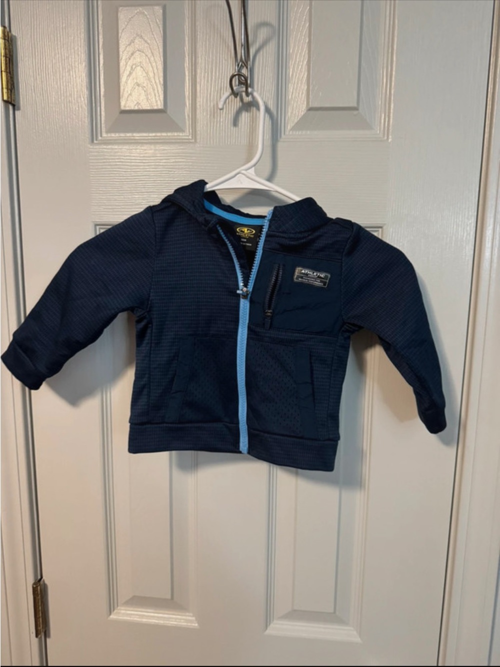 Athletic Works Navy Jacket with Light Blue Trim
